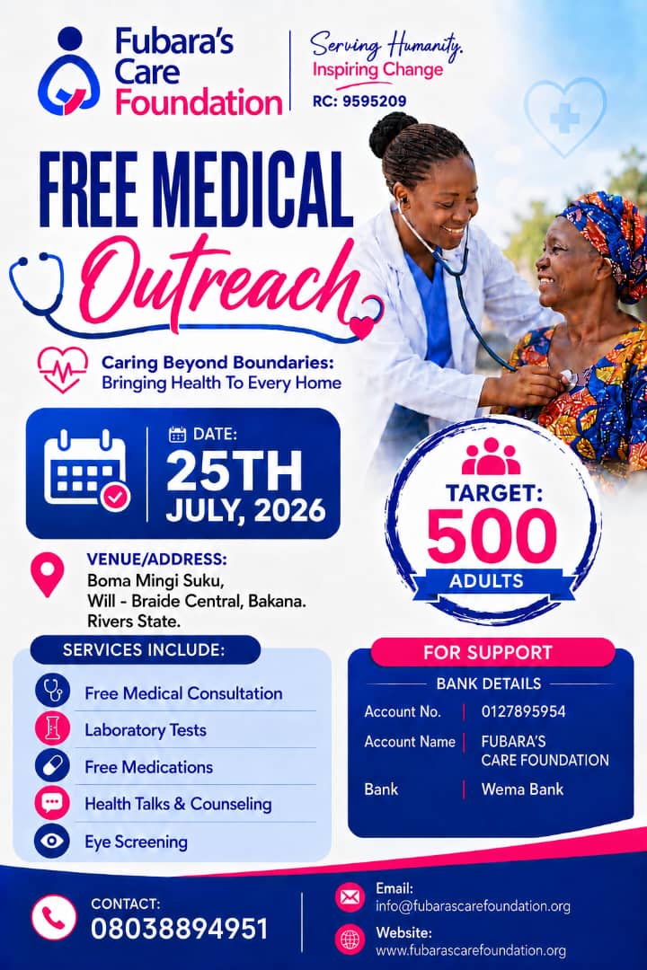 Community health engagement by Fubara's Care Foundation